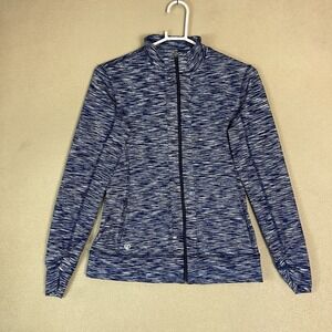 Straight Down Swing Jacket Womens S Blue Golf Full Zip Athletic Stretch